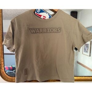 PRO STANDARD Warriors Cropped Womens T Shirt Medium NBA Logo